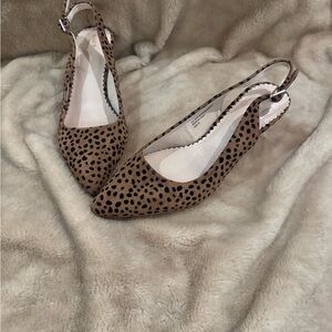 Isaac Mizrahi Brown and Black Slingback Heels